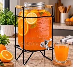 8L Glass Beverage Dispenser With Stand