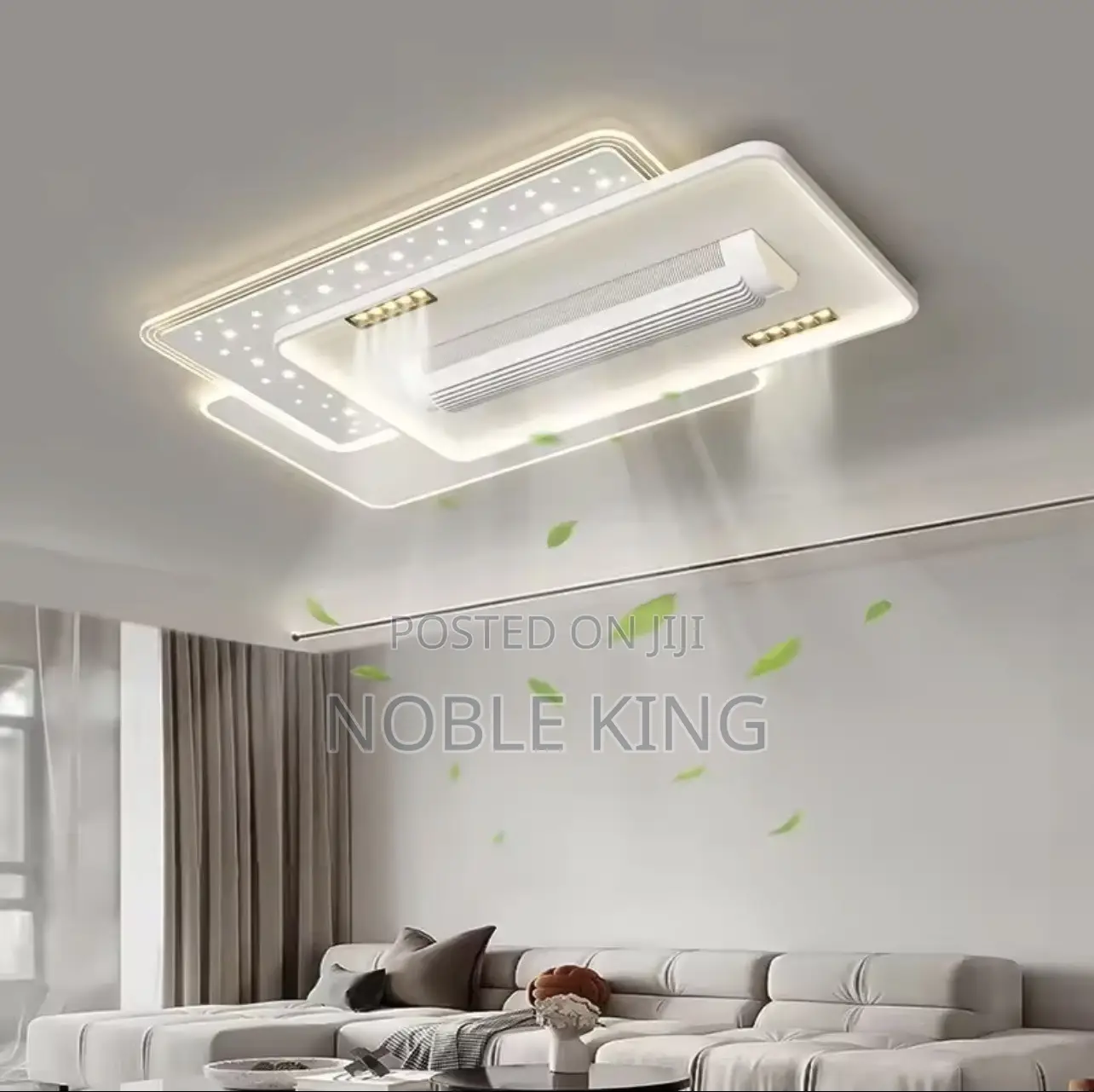 Ceiling Fans Quiet Invisible Leafless Led Remote With Voice Control