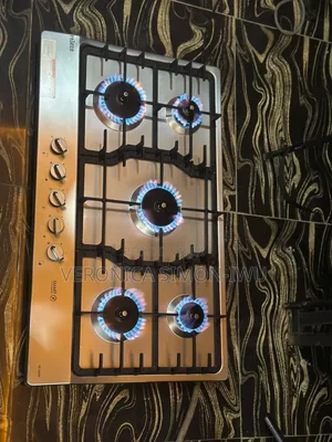 Stainless 5 Burner Flat Gas Cooker Available