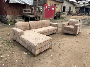 Living Room L Shaped Fabric Sofa It's Available With Single One