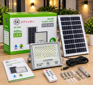 SX-0006 600W Solar Flood Light With Panel for Outdoor Lighting