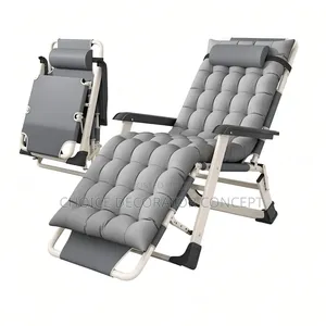 Reclining Folding Sun Lounger – Thick Cushion