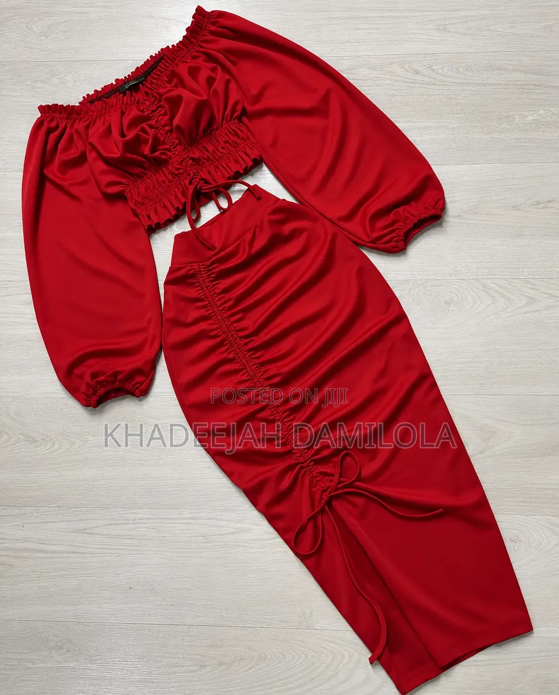 Women's Ruched 2 Piece Set