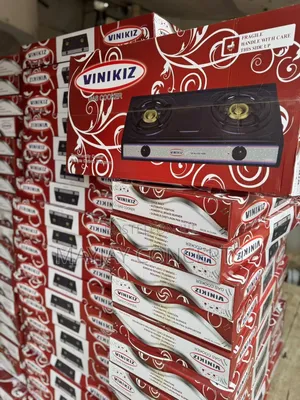 VINIKIZ 2-Burner Gas Cooker With Mould Burners – Automatic Ignition