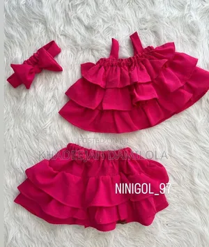 Baby's Ruffle Bow 2 Piece Set