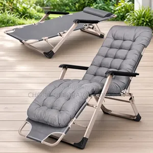 Adjustable Beach/Patio Lounge Chair – Grey