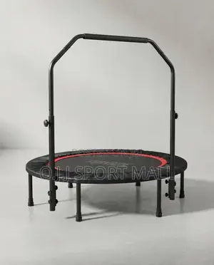 Foldable Mini Trampoline for Adult With Adjustable Foam Handle – 130kg