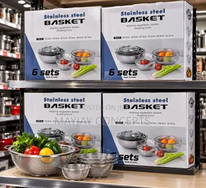 6-Piece Stainless Steel Sieve Set 16.5–31.5cm for Fruits Vegetables