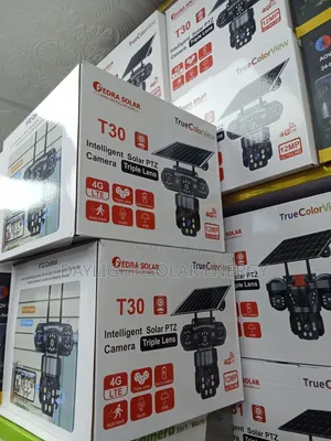 Intelligent Solar PTZ Camera Triple Lens