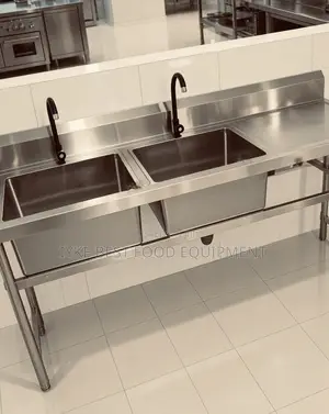 Double Bowl Stainless Steel With Side