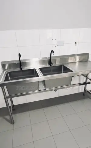 Double Bowl Stainless Steel With Side