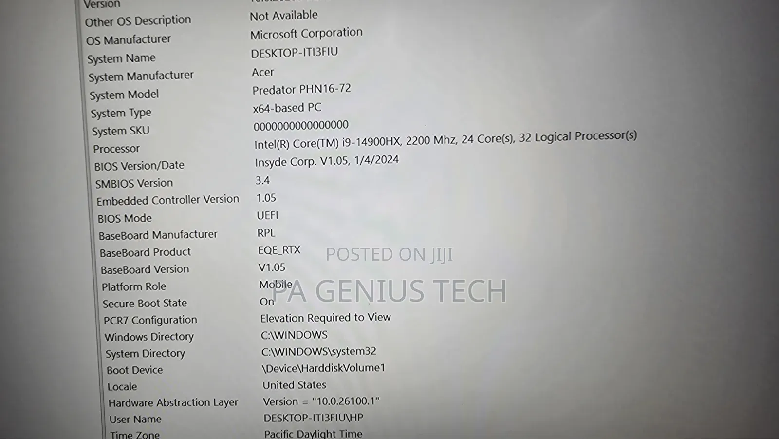 Laptop Acer Predator Helios Neo 16 32GB Intel Core i9 SSD 1T