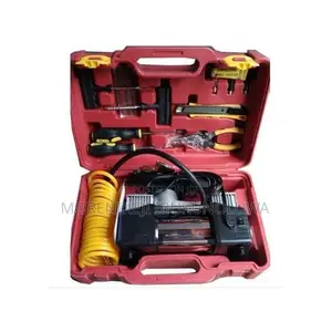 Double Cylinder Car Tyre Pump/ Inflator With Complete Tools