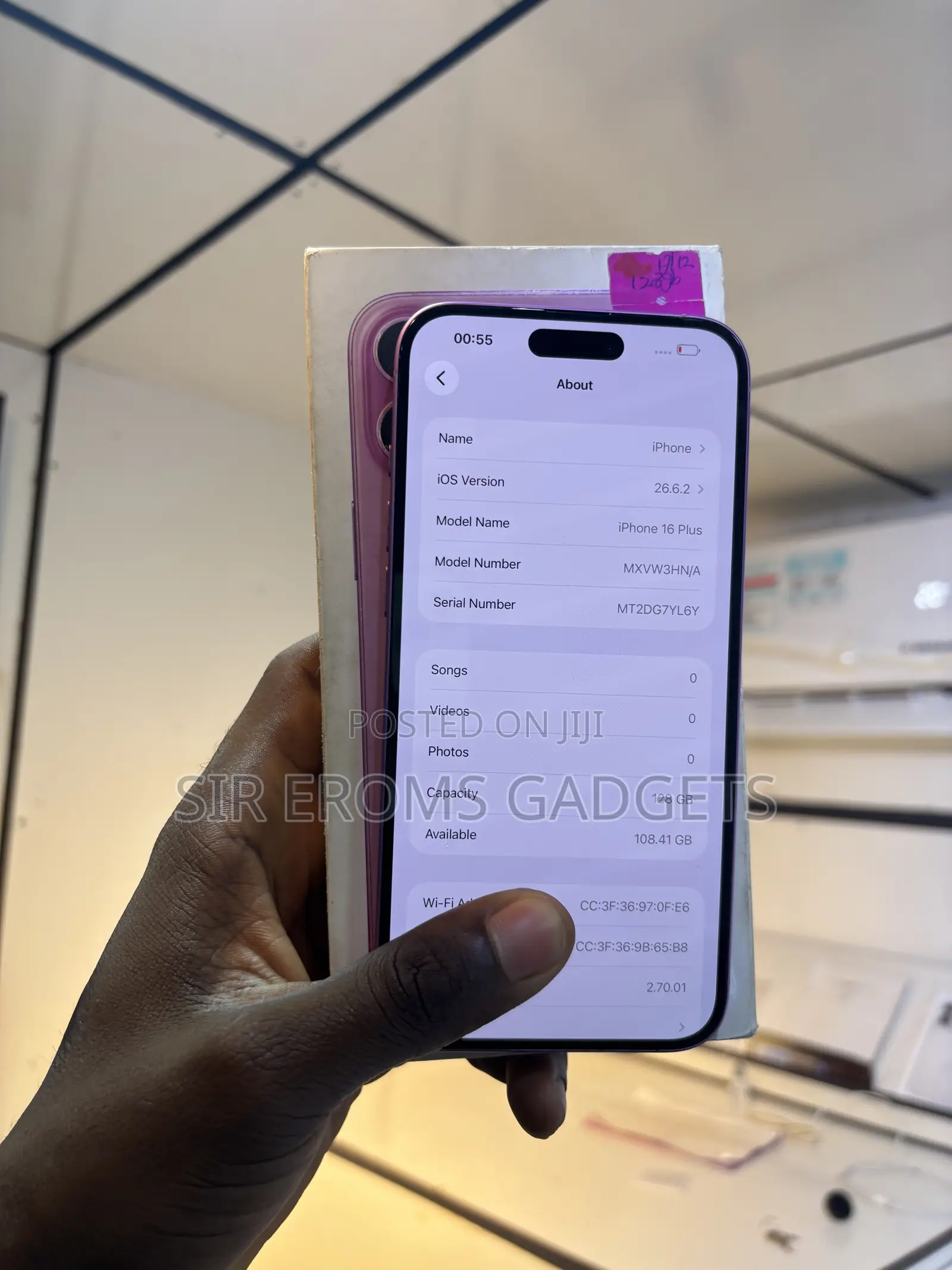 Apple iPhone 16 Plus 128 GB Pink