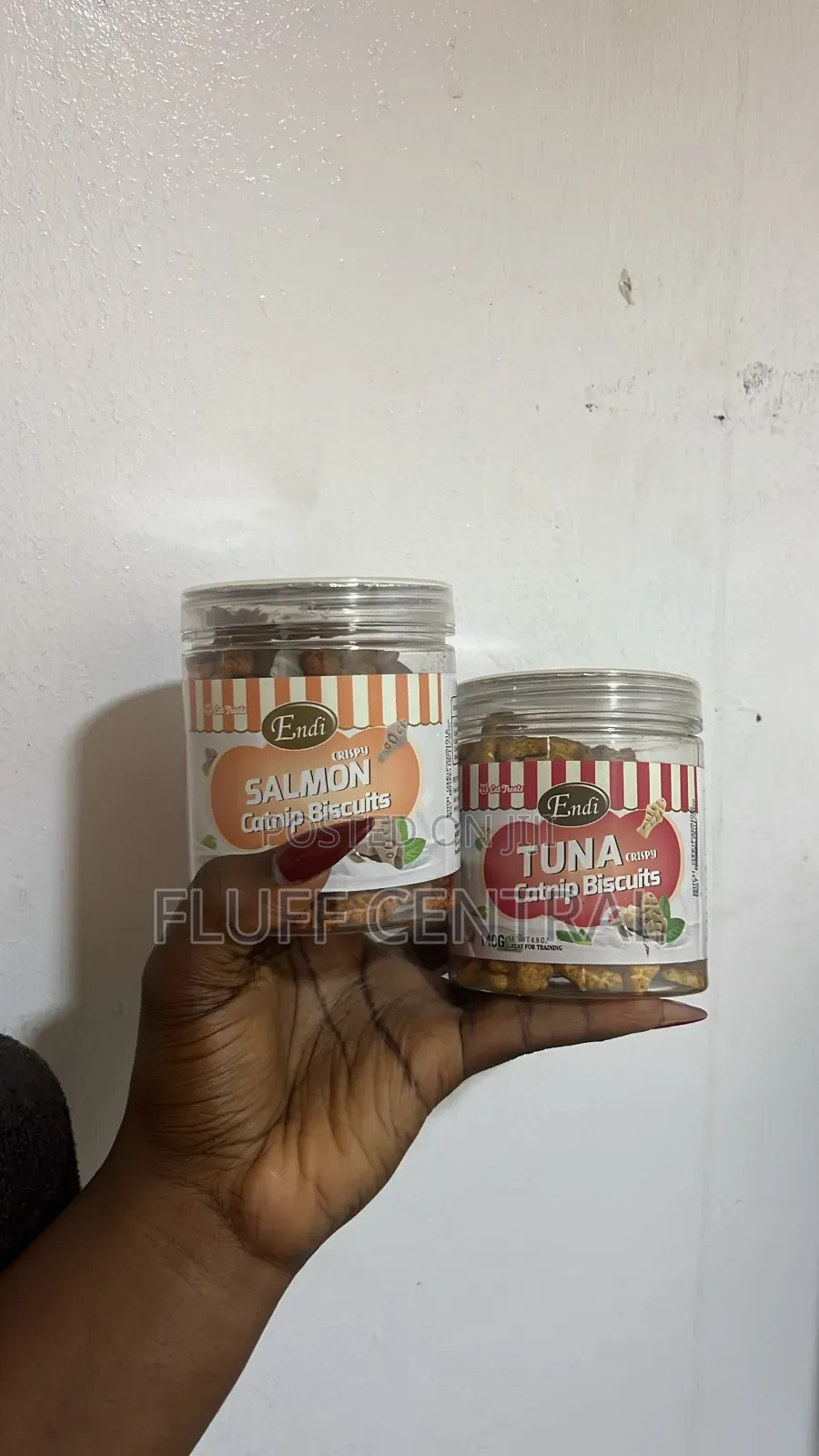Endi Crispy Salmon/Tuna Catnip Biscuit(140g)
