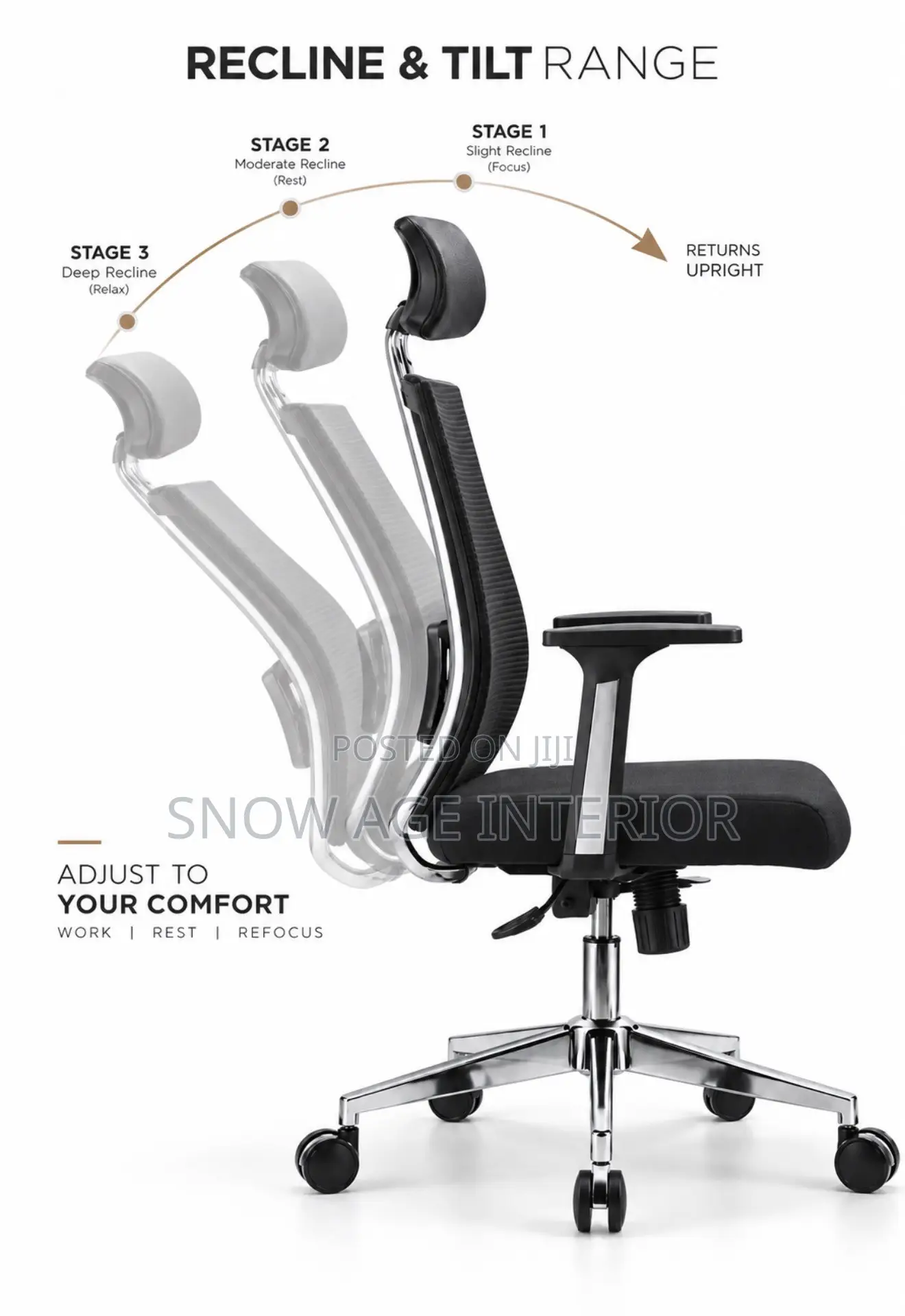 Aeroflex Executive Bone Ceo Imported Office Chair