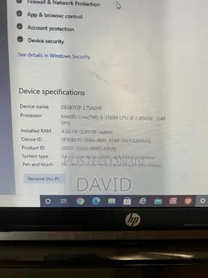 Laptop HP 15 4GB Intel Core i3 HDD 500GB