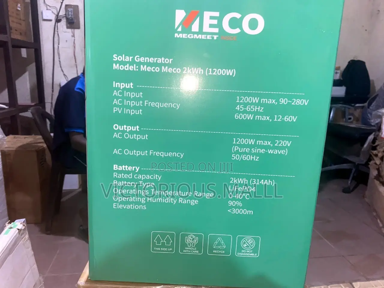 Meco 2kwh/1200w Solar Generator