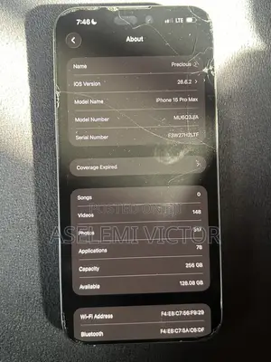 Apple iPhone 15 Pro Max 256 GB Black
