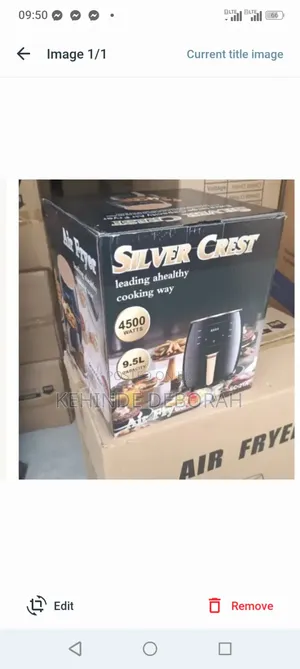 9.5litrs Silver Crest Airfryer