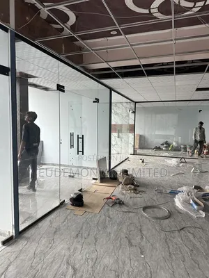 Office Glass Partition Frame Installation and Finishing