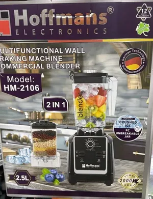 Hoffmans Electronics 2-in-1 Commercial Blender (Model HM-2106)