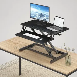 Black Sit-Stand Desk Converter