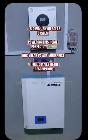 AfriCell 6.2KVA + 5KWh Lithium Complete Solar Installation
