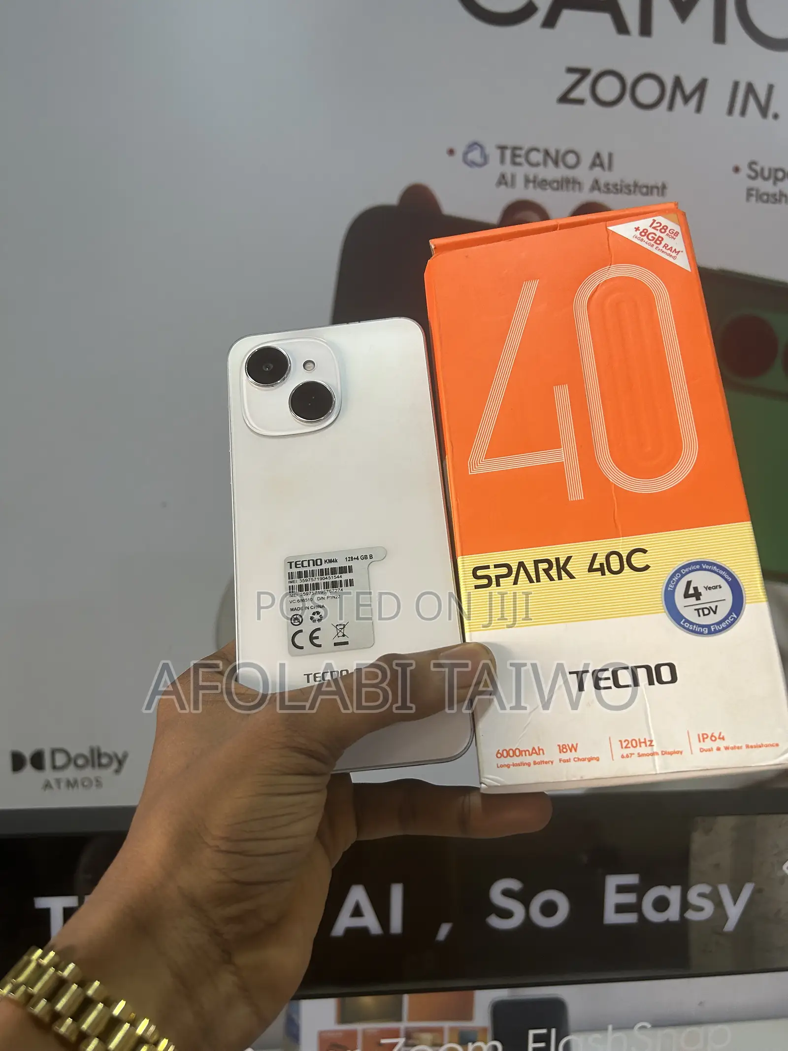 Tecno Spark 40 128 GB White