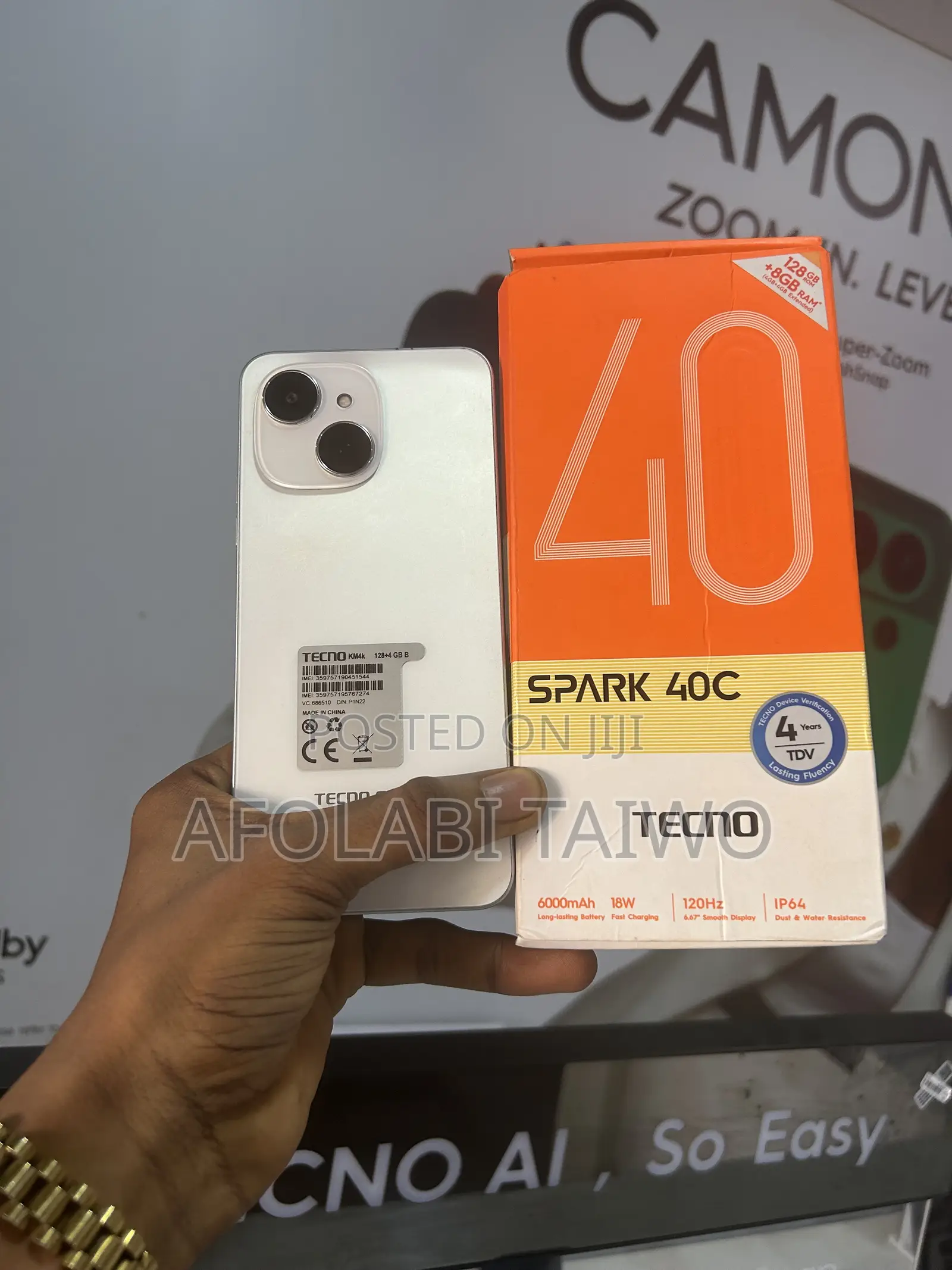 Tecno Spark 40 128 GB White