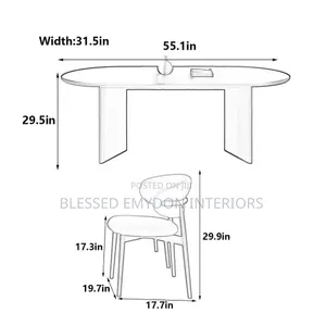 Retro Oval Plank Dining Table Set