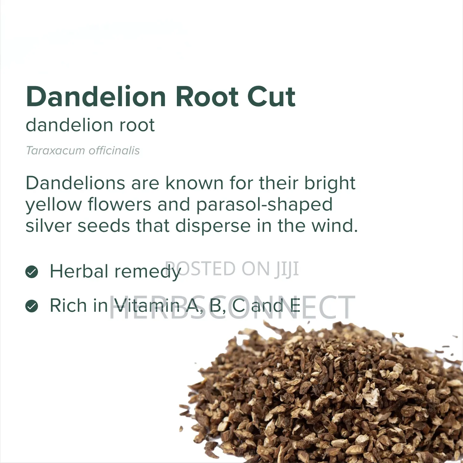 Dandelion Root Cut or Powder - 125g