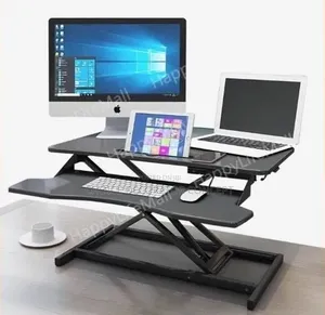 Black Adjustable Desk Converter
