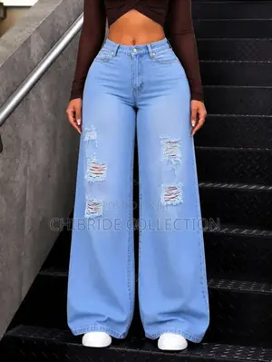 Women’s High Waist Ripped Jeans
