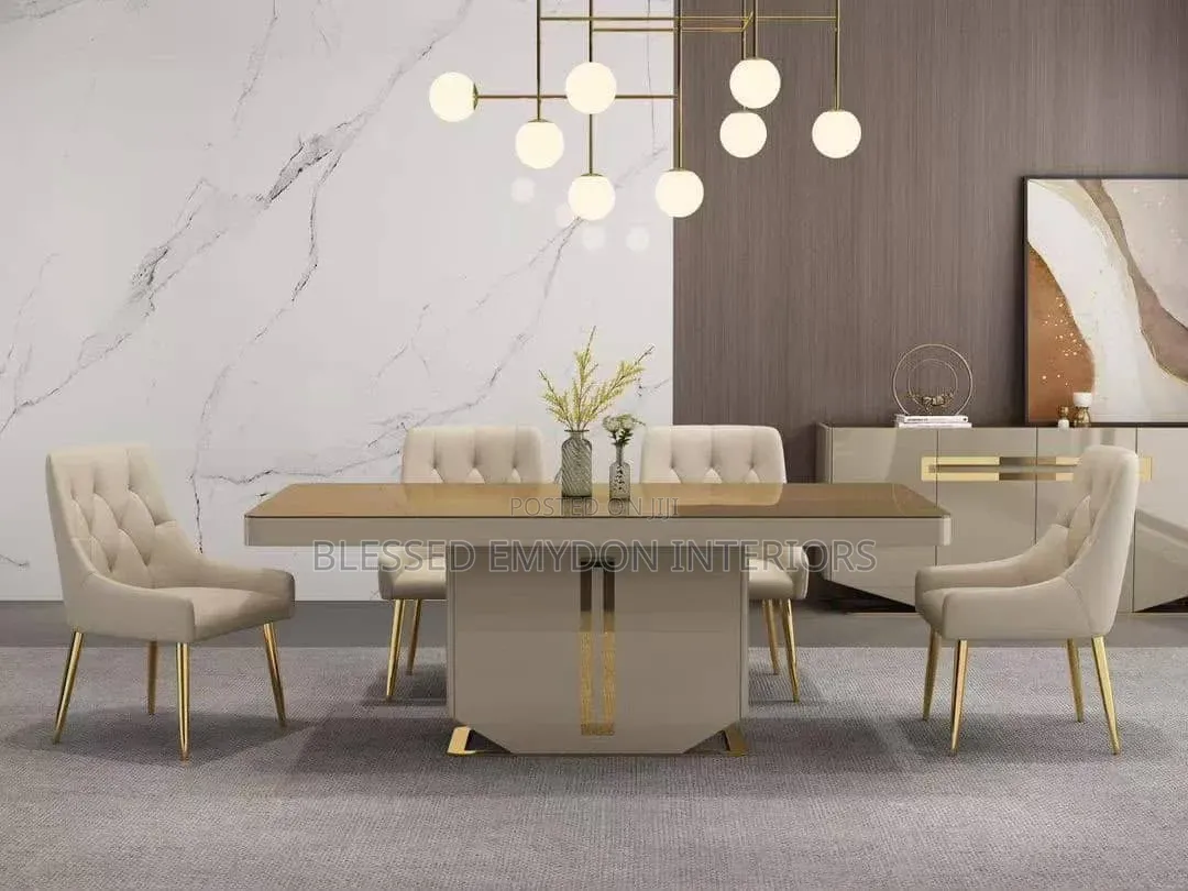 Modern 6-Seater Dining Table Set