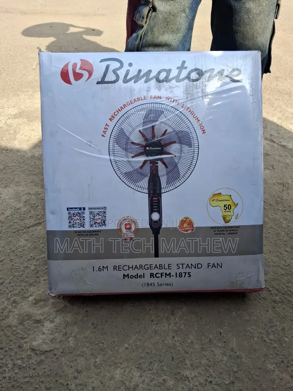 18" Binatone Rechargeable Fan
