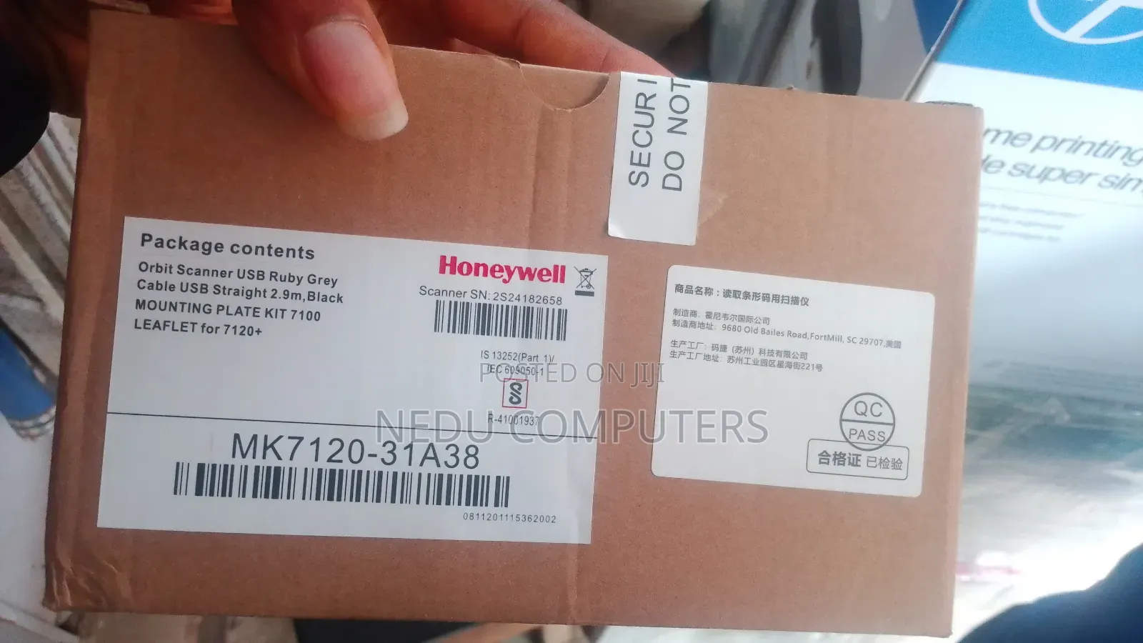 Honeywell Ms7120 Orbit Barcode Reader With USB