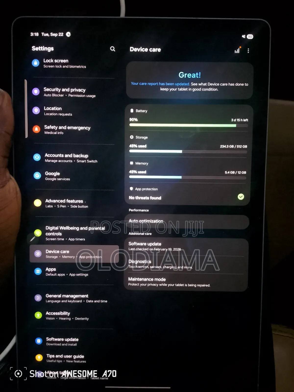 Samsung Galaxy Tab S10+ 5G 512 GB Gray