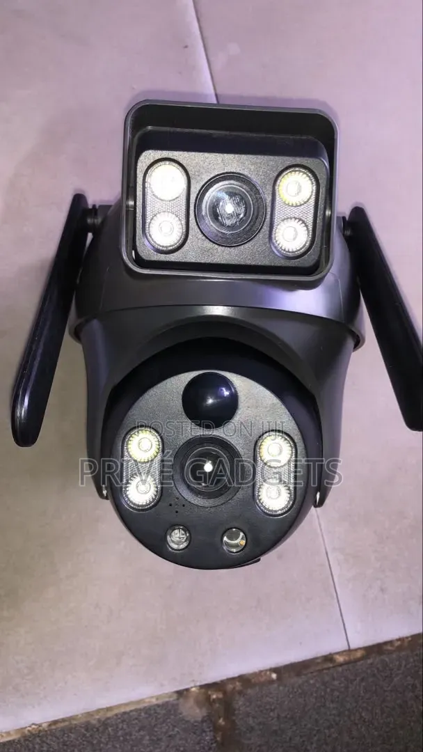 Dual Lens Solar CCTV Camera