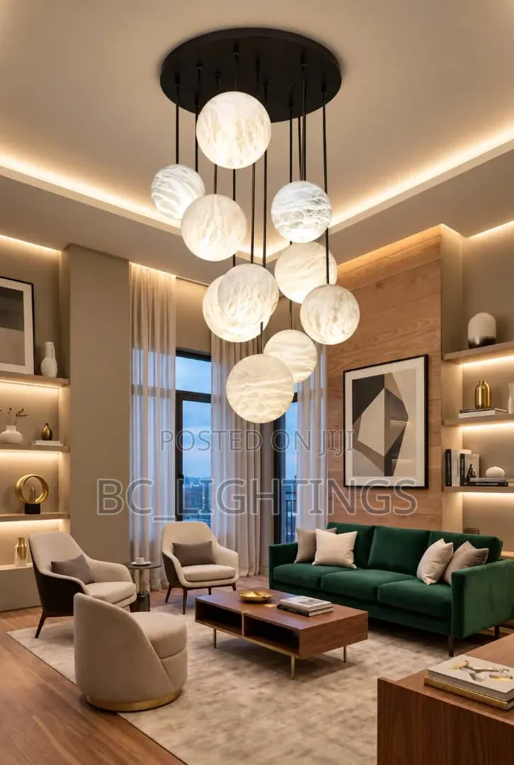 Marble Globe Chandelier Function White Alabaster Light