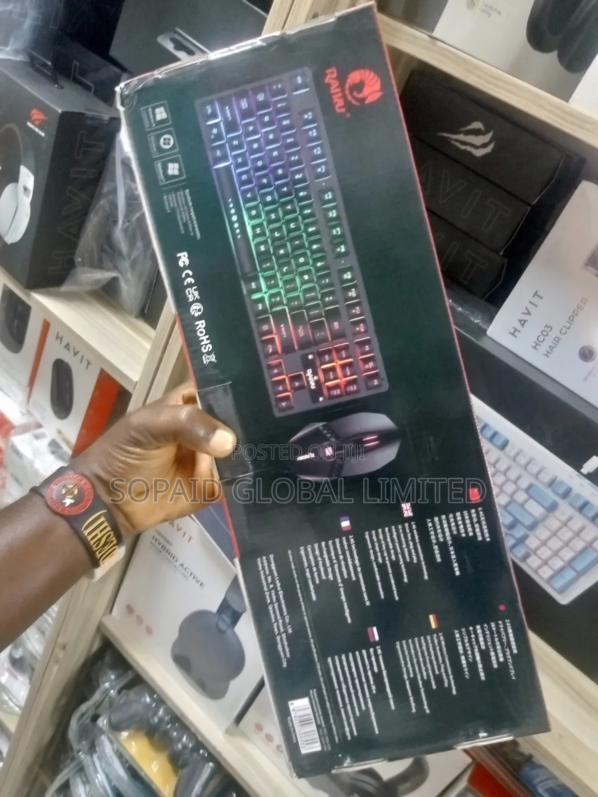 Raiku R905 Wireless Keyboard and Mouse Combo