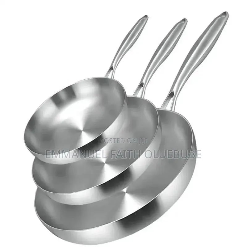 Stainless Steel Uncoated Fry Pan