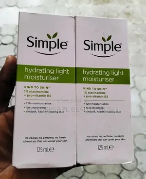 Simple Hydrating Light Moisturiser 125ml – Face Moisturizer
