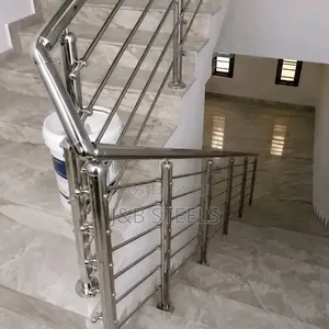 Silver and Black Handrail