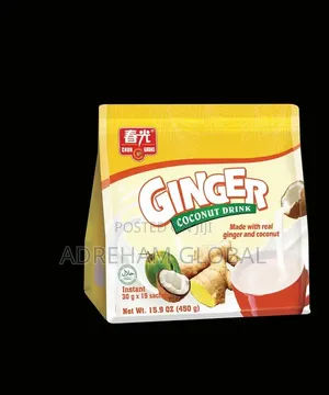 GINGER COCONUT DRINK(30gram,15 Sachet in a Bag)Real Coconut Ginger