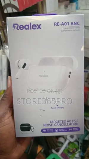Realex AirPod Pro 2 ANC Earbuds Super Bass 24 Hours Battery