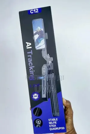 C12 AI Tracking Stable Selfie Stick Quadrupod (1.8m)