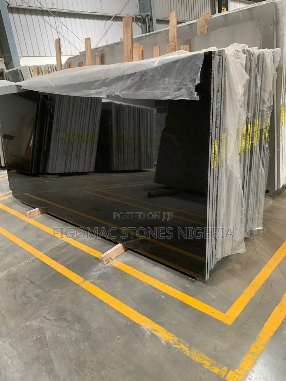 Plain Black Marble Slabs