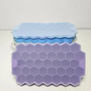 37-Grid Honeycomb Silicone Ice Cube Maker With Removable Lid