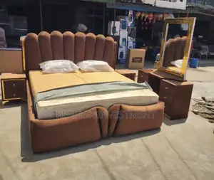 Luxury Designed Complete Set 6 by 6 Bedframe .